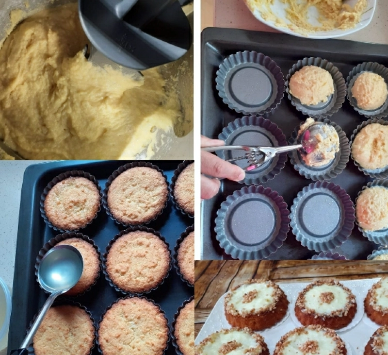 MINI BASBOSA DE SEMOLA DE TRIGO (BIZCOCHO ÁRABE)